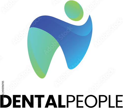 People Dental Symbol Suitable for Dental Clinic  or Health Care Treatment Design Logo Vector