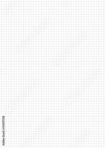 Graph notebook sheet , A4, light greed 0.02 in, bleed, vector background