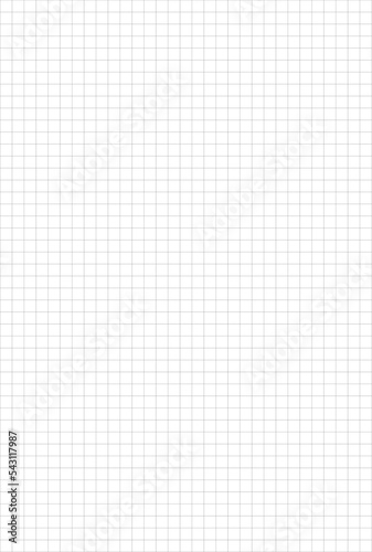 Graph notebook sheet , 6x9, light greed 0,02 in, bleed, vector background