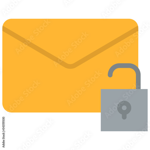 unlock email communication management icon