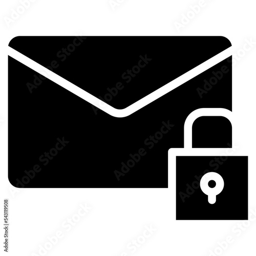 encrypted email communication management icon