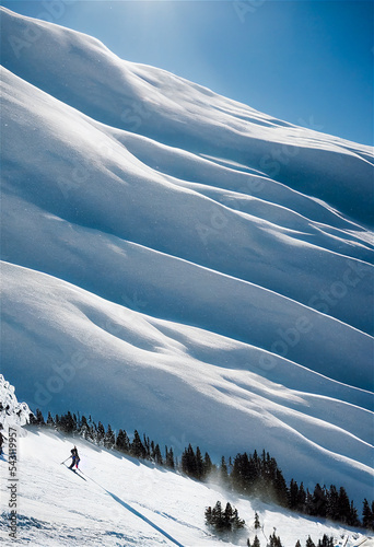 Skying background