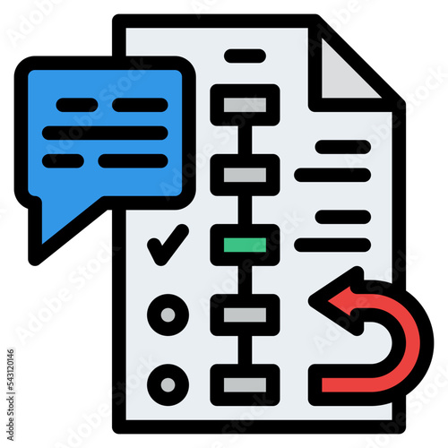 follow up design thinking practical process knowledge icon