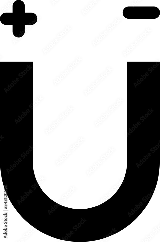 Magnet icon vector isolated on white background on white background..eps Magnet icon vector isolated on white background on white background..eps