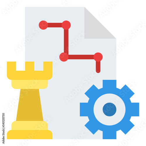 strategy design thinking practical process knowledge icon