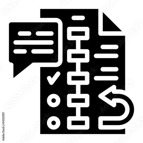 follow up design thinking practical process knowledge icon