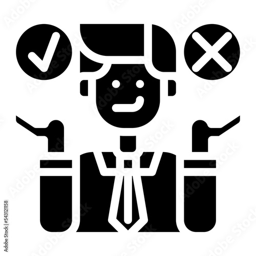 make a decision design thinking practical process knowledge icon