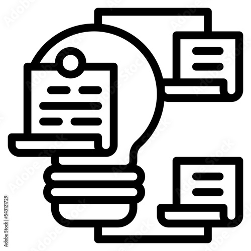 stick notes design thinking practical process knowledge icon