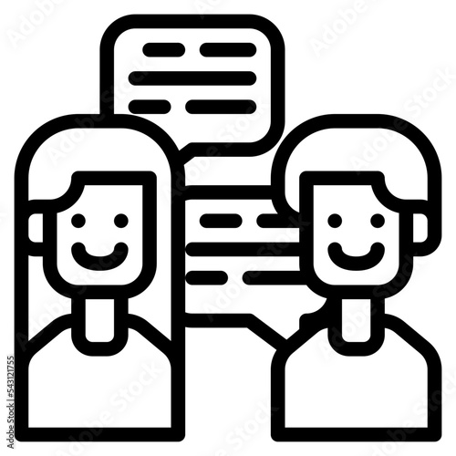 talk design thinking practical process knowledge icon