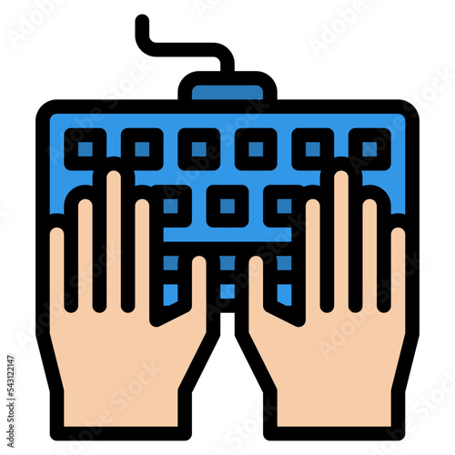 keyboard content publishing copywriting blog posts icon