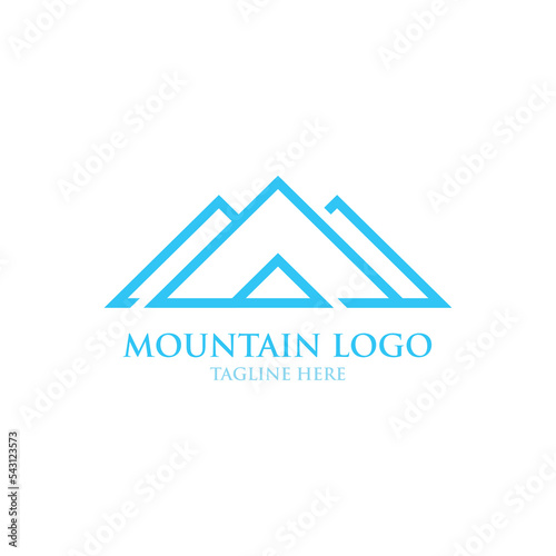 mountain logo design vector template