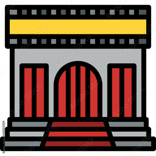 cinema movie cinema entertain free time icon