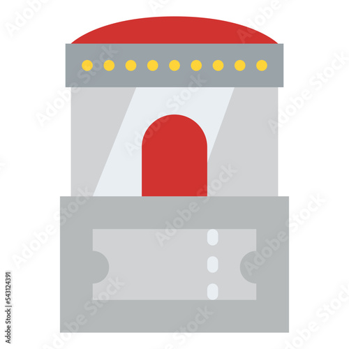 box office movie cinema entertain free time icon
