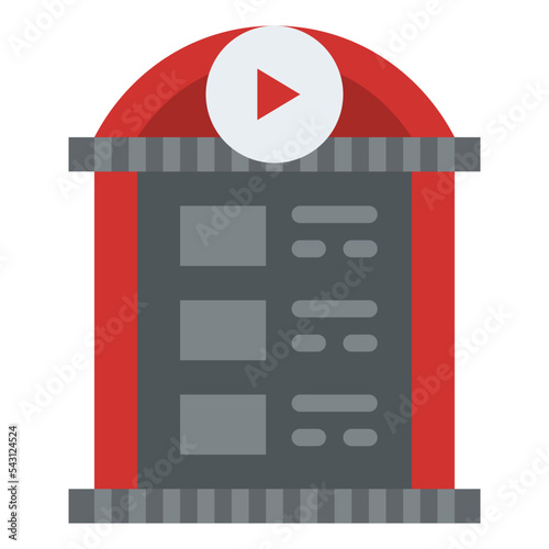 movie program movie cinema entertain free time icon