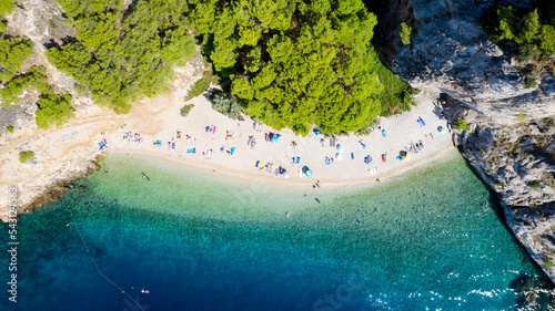 Croatia, adriatic sea background beach - beautiful view of the sea