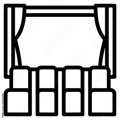 cinema movie cinema entertain free time icon