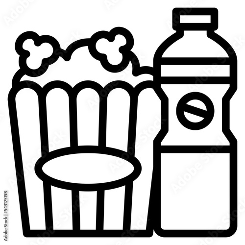 combo movie cinema entertain free time icon
