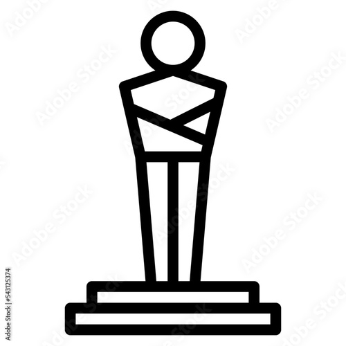 award movie cinema entertain free time icon