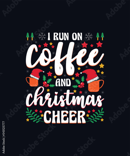 Merry Christmas lettering typography design concept