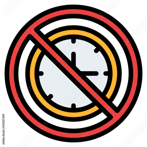 stop date time schedule icon