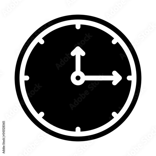 wall clock date time schedule icon