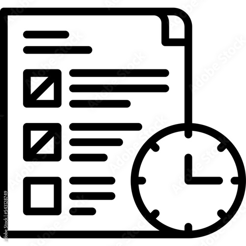timesheet date time schedule icon photo