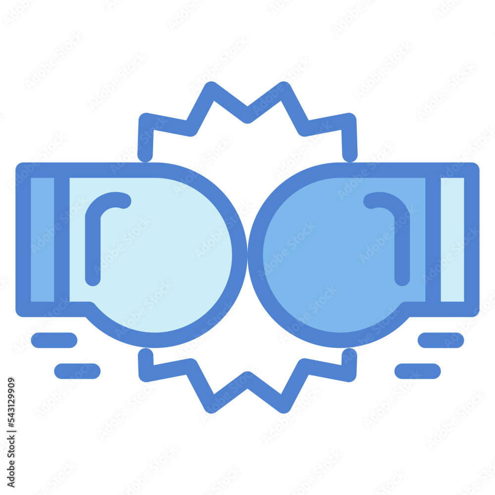 boxing two tone icon style boxing two tone icon style