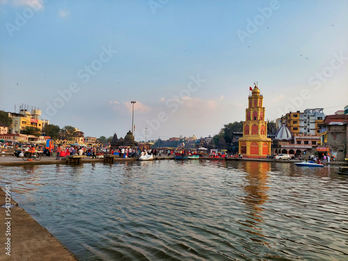 Various temples and scenes of the Panchvati Ghat area of Nashik Maharashtra