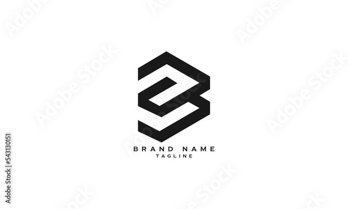 NEB, NE, NB, MB, MEB, Abstract initial monogram letter alphabet logo design