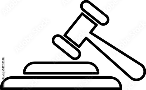 Security, auction icon. Element of judge gavel icon for mobile concept and web apps..eps