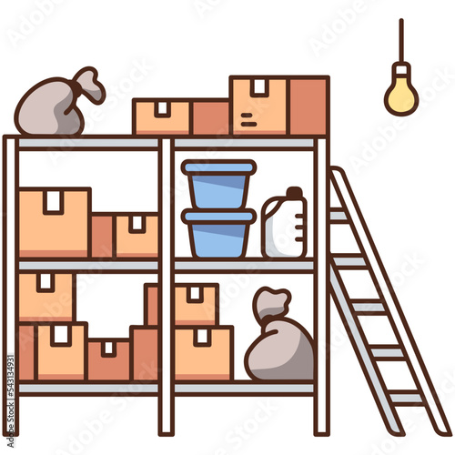 Line color storage room
