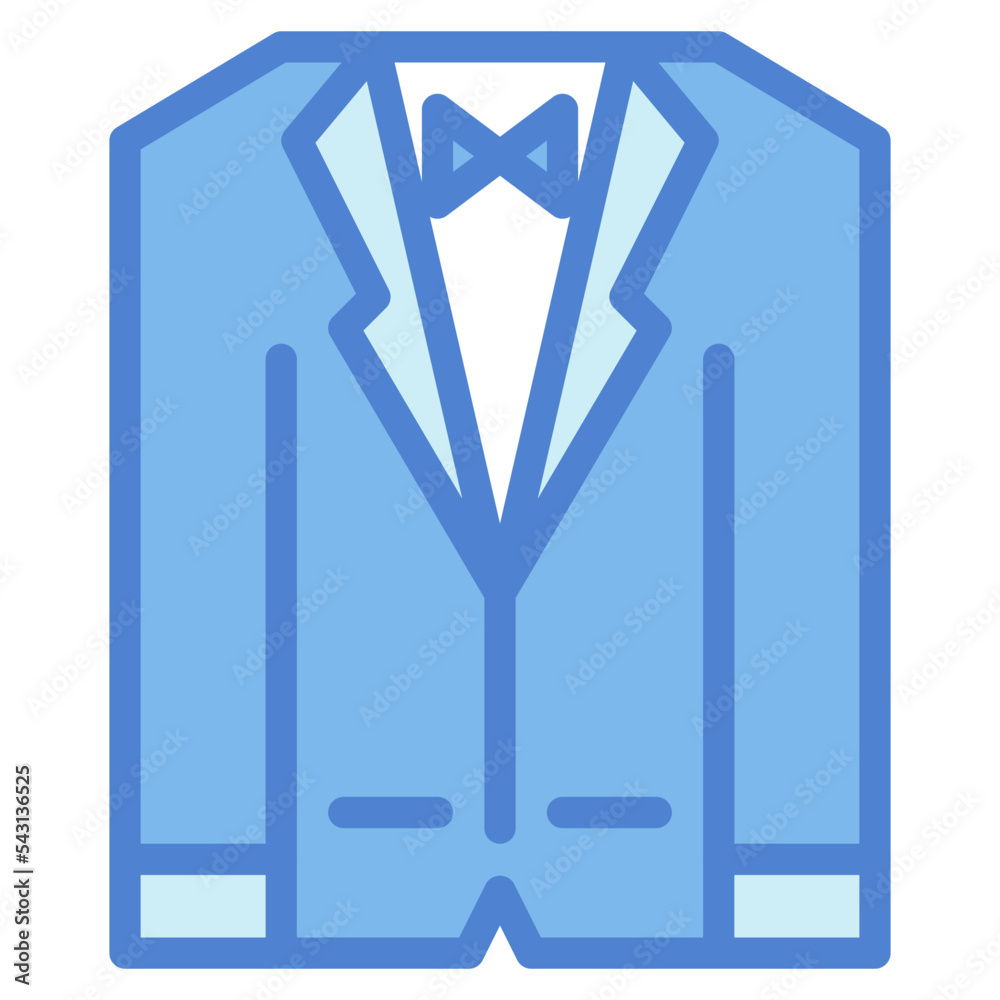 tuxedo two tone icon style tuxedo two tone icon style