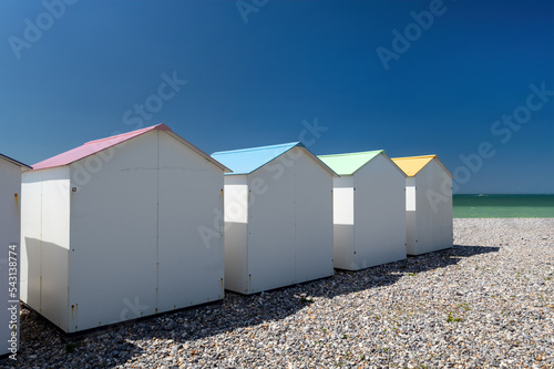 Le Tréport, cabines de plage photo