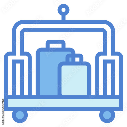 cart two tone icon style