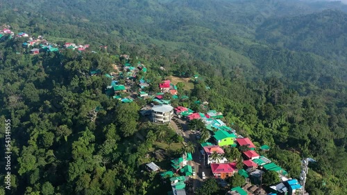 Sajek Valley. Baghaichhari Upazila in Rangamati District. Aerial View. Beautiful Bangladesh photo