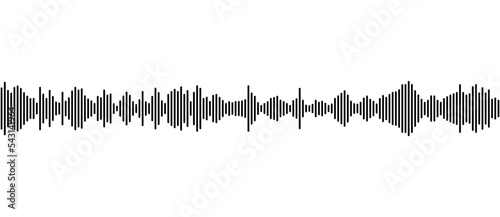 seamless sound waveform pattern for radio podcasts, music player, video editor, voise message in social media chats, voice assistant, recorder. vector illustration