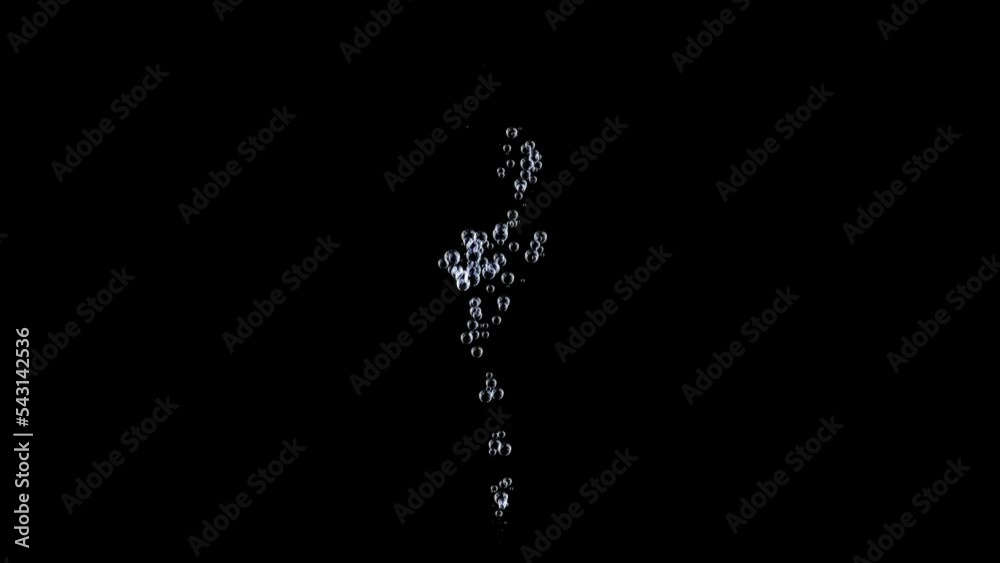 Soap bubble animation slowly falling on a green screen. Soap bubble fall on chroma key background.