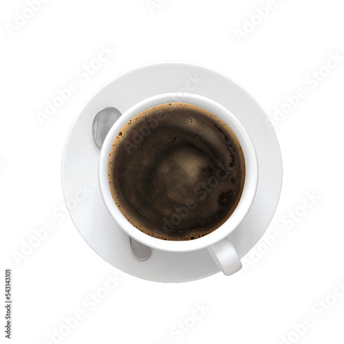 white cup isolated from background