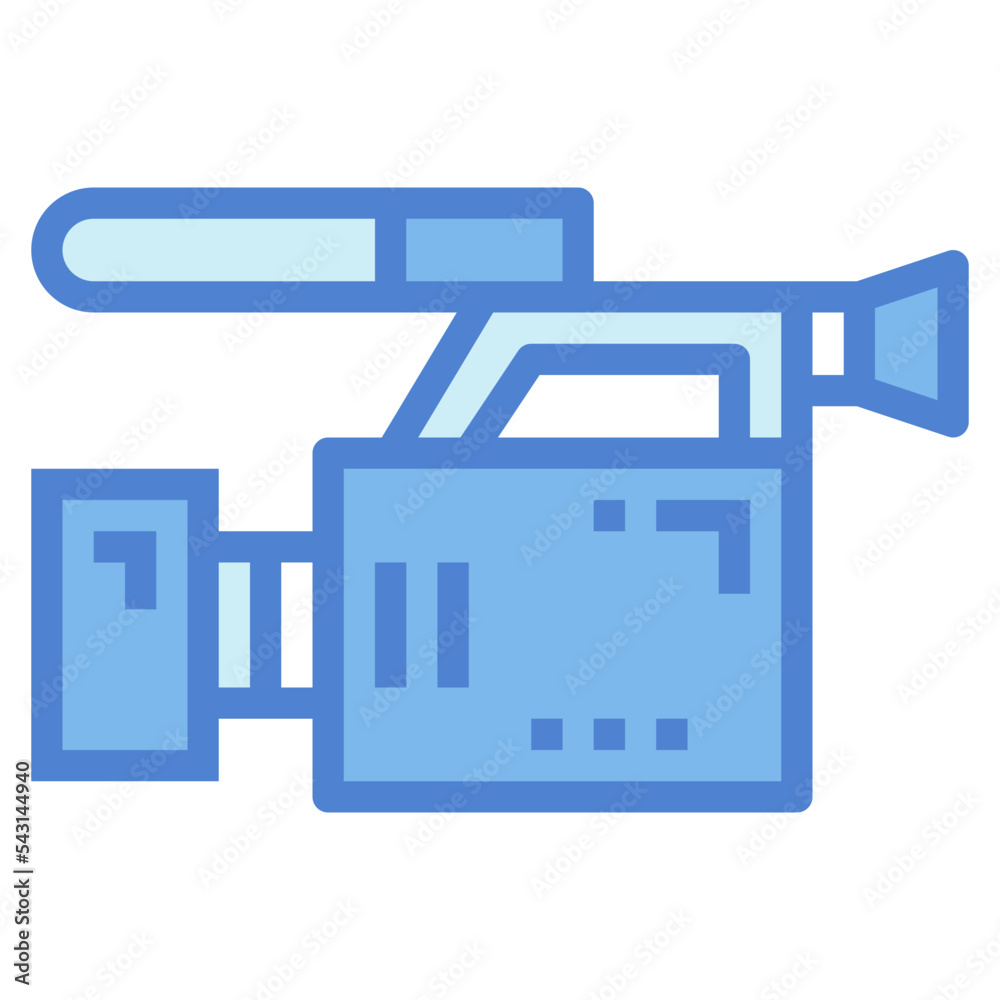 video camera two tone icon style video camera two tone icon style