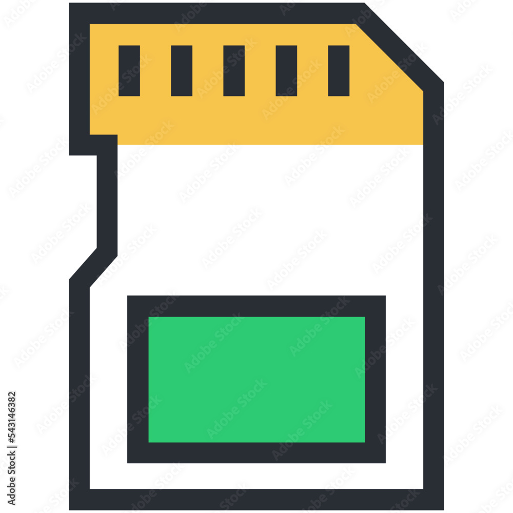 Memory Card Vector Icon Memory Card Vector Icon