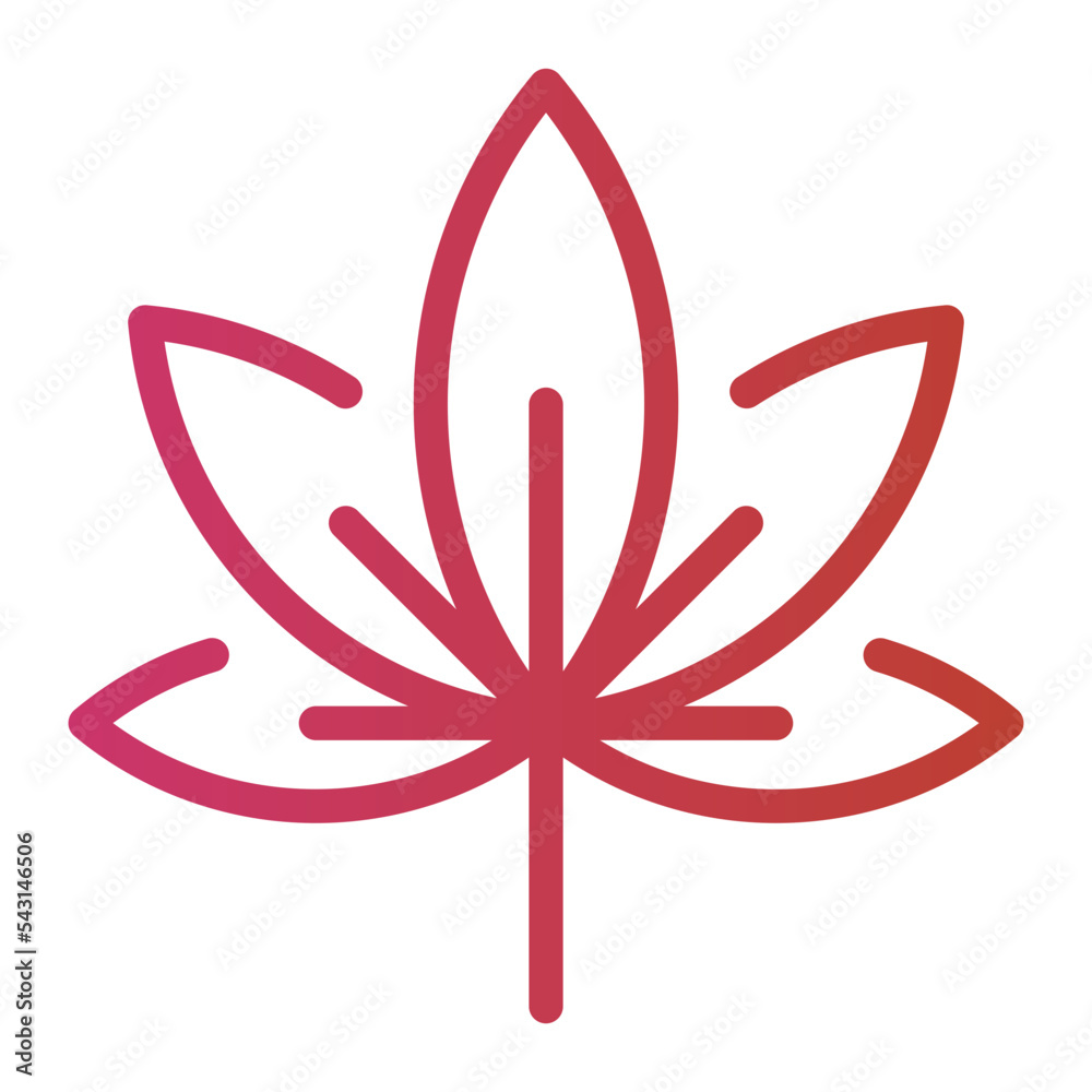 Cannabis gradient icon Cannabis gradient icon