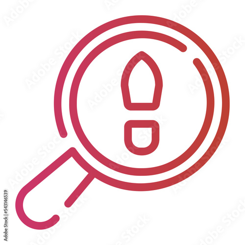 investigation gradient icon