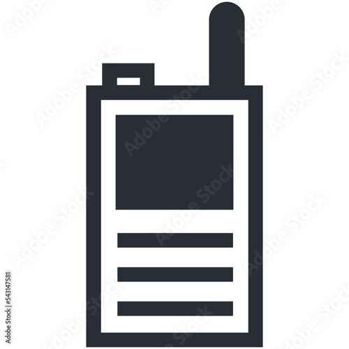 Walkie Talkie Vector Icon