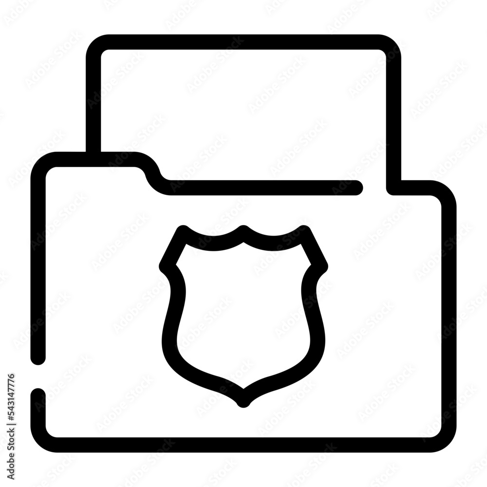 police-file-line-icon-stock-vector-adobe-stock