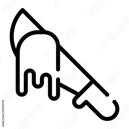 knife line icon