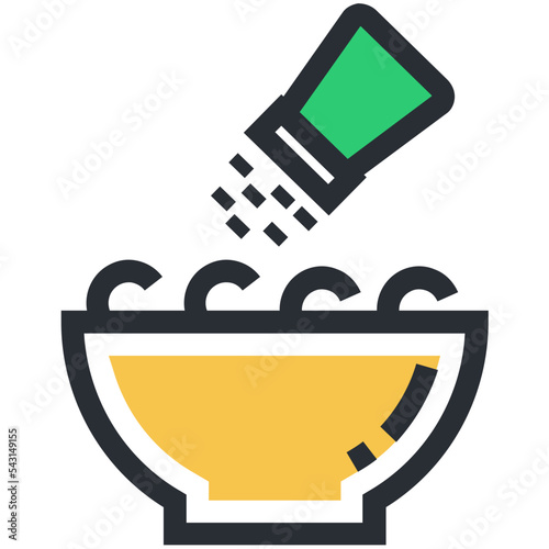 Salty Food Vector Icon