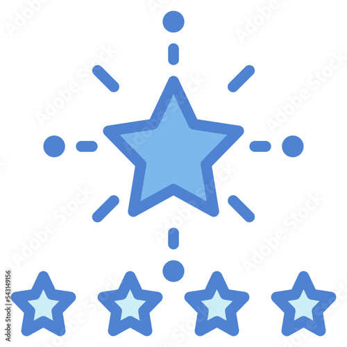 positive rating two tone icon style