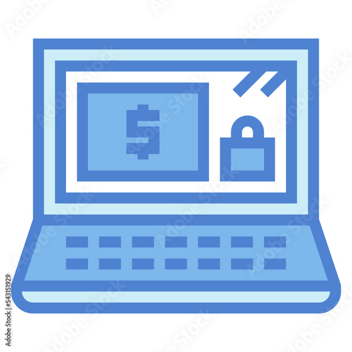 internet banking two tone icon style