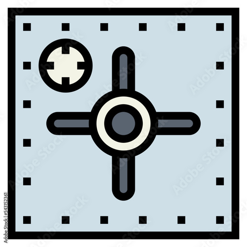 strongbox filled outline icon style