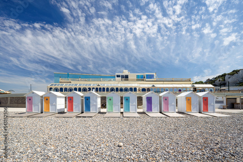 Le Tréport, cabines de plage
